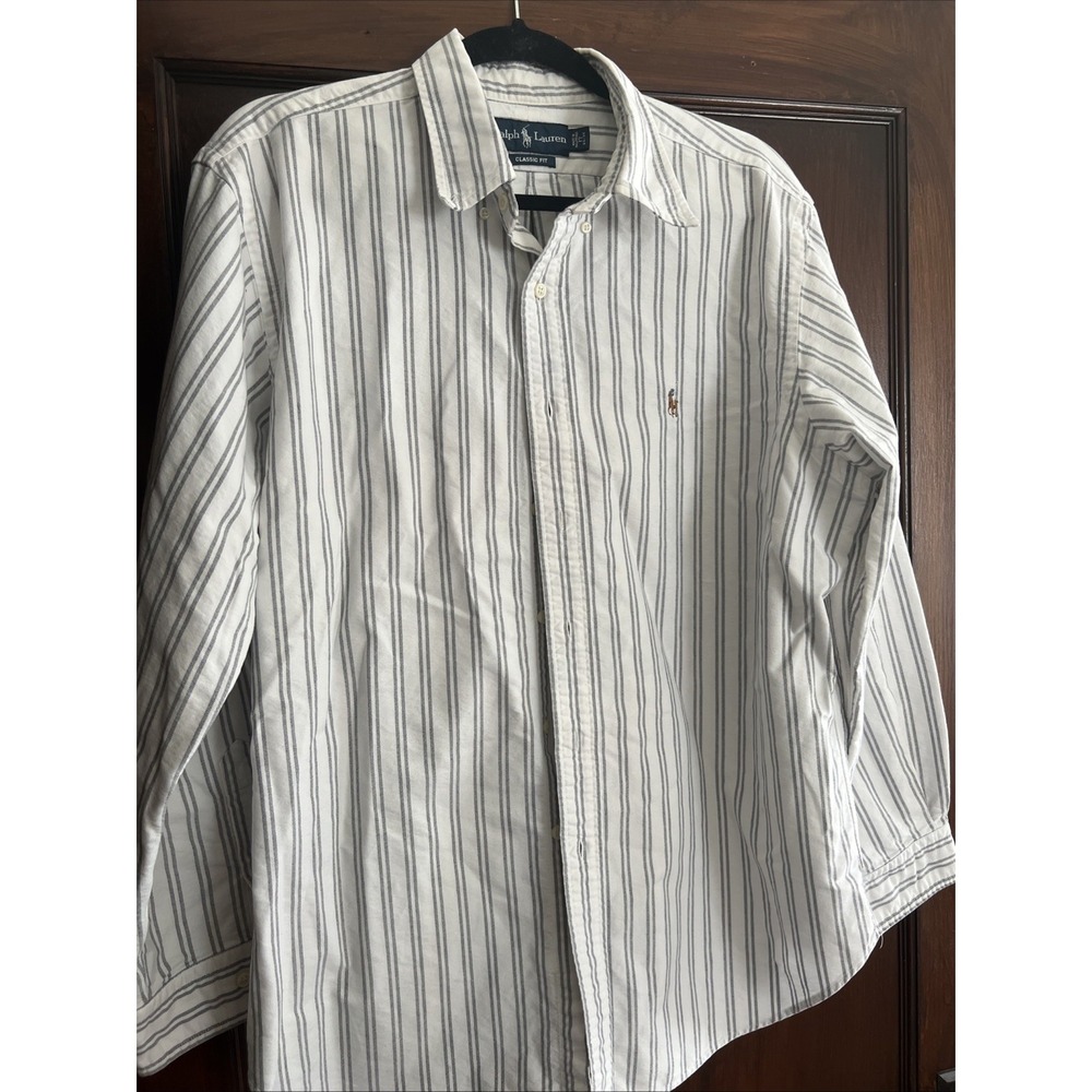 Polo Ralph Lauren Classic Fit Button Up Shirt Men XL 17 34/35